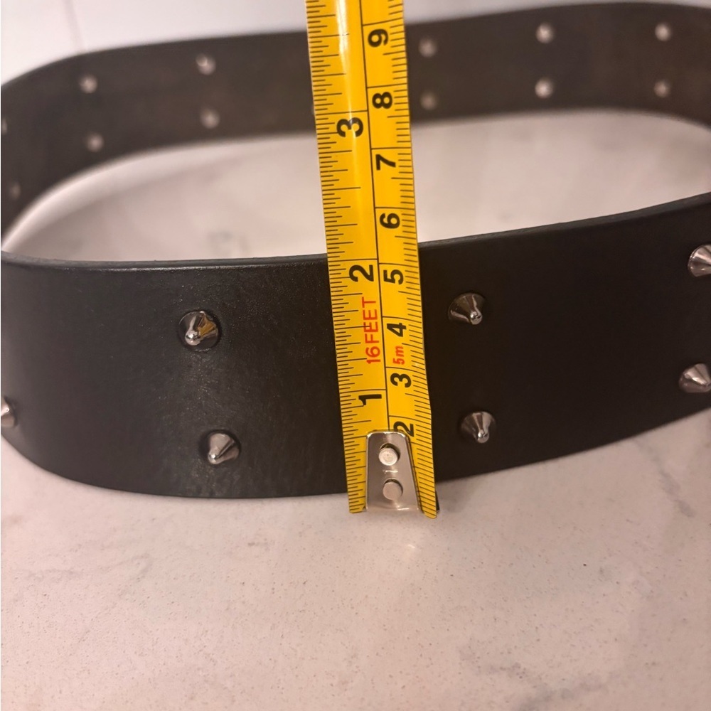Brave Leather Black Studded Belt - Picture 5 of 8